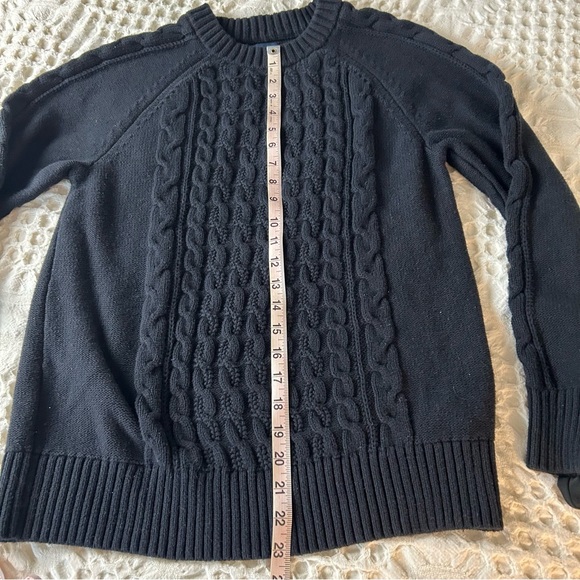 GAP Maternity Cable Knit Sweater & NWT tee Black Size Small EUC 100% cotton - Picture 13 of 16